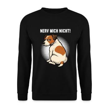Nerv Mich Nicht Jack Russel terrier Jacky Jackys - Unisex Pullover - Schwarz - Vorne - Alina (178cm) & Michal (187cm)