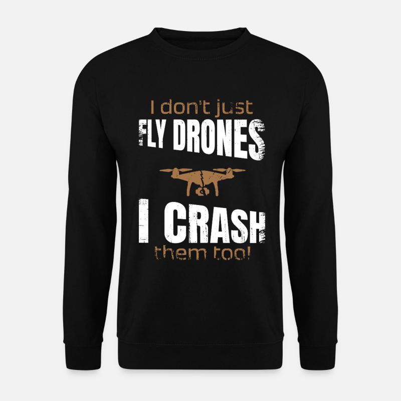 Drone Pilot Flying Drones Drone Fpv - Unisex Sweatshirt - black