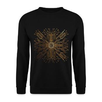 Platine Core cpu Computer Nerd pc humor geek code - Unisex Pullover - Schwarz - Vorne - Alina (178cm) & Michal (187cm)