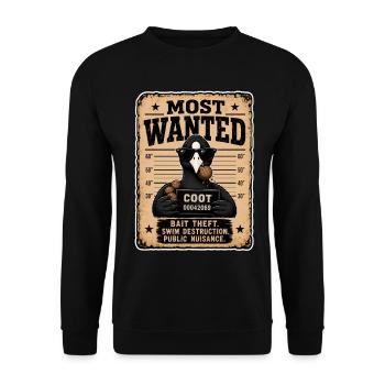Most Wanted Funny Carp Fishin - Unisex Sweatshirt - black - Front - Alina (178cm) & Michal (187cm)