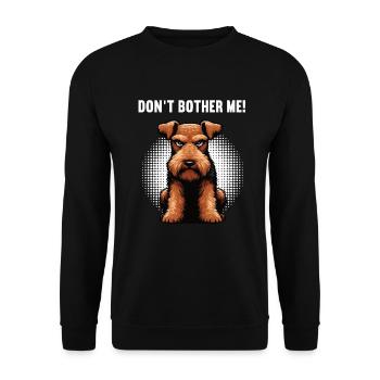 Don't Bother Me Airedale Terrier Airedale Lover - Unisex Sweatshirt - black - Front - Alina (178cm) & Michal (187cm)