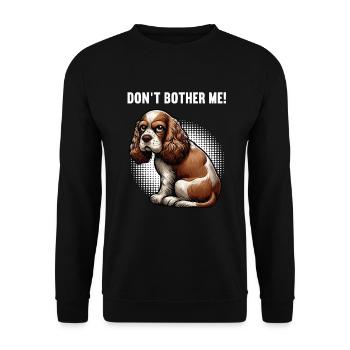 Don't Bother Me Cocker Spaniel funny cocker dog - Unisex Sweatshirt - black - Front - Alina (178cm) & Michal (187cm)