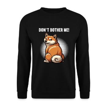 Ne me dérange pas Shiba Inu Shiba Propriétaire Shibahund - Sweat-shirt Unisexe - noir - Devant - Alina (178cm) & Michal (187cm)