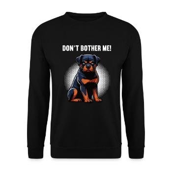 Ne me dérange pas, propriétaire de rottweiler - Sweat-shirt Unisexe - noir - Devant - Alina (178cm) & Michal (187cm)