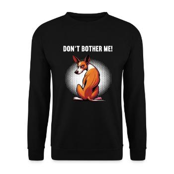 Ne me dérangez pas Podenco Podencos Podencos Amants de Podenco - Sweat-shirt Unisexe - noir - Devant - Alina (178cm) & Michal (187cm)