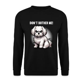 Ne me dérange pas Malteser Propriétaire Maltese Maltese - Sweat-shirt Unisexe - noir - Devant - Alina (178cm) & Michal (187cm)