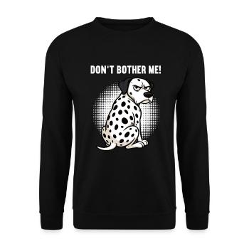 Ne me dérangez pas Dalmatiens Propriétaires dalmatiens - Sweat-shirt Unisexe - noir - Devant - Alina (178cm) & Michal (187cm)