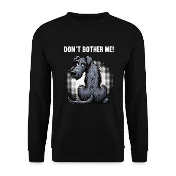 Don't Bother Me Irish Wolfhound Wolfhound Owner - Unisex Sweatshirt - black - Front - Alina (178cm) & Michal (187cm)