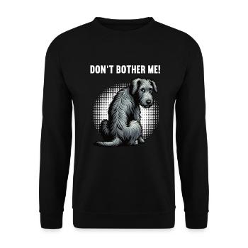 Don't Bother Me Irish Wolfhound Wolfhound Owner - Unisex Sweatshirt - black - Front - Alina (178cm) & Michal (187cm)