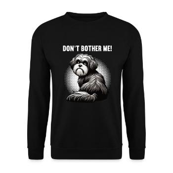 Don't Bother Me Havanese Havanese Owners - Unisex Sweatshirt - black - Front - Alina (178cm) & Michal (187cm)