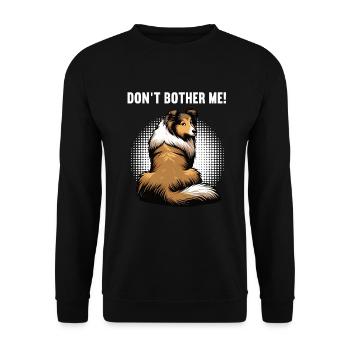 Ne me dérange pas Propriétaire de Collie Holder de Collie - Sweat-shirt Unisexe - noir - Devant - Alina (178cm) & Michal (187cm)