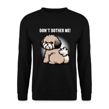 Don't Bother Me Bolonka Zwetna Bolonka Owner - Unisex Sweatshirt - black - Front - Alina (178cm) & Michal (187cm)