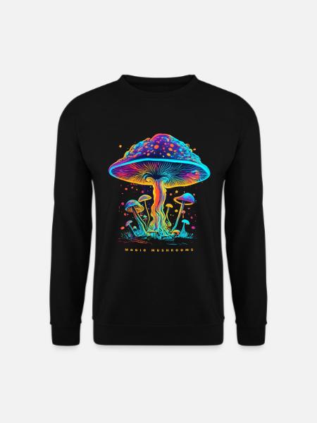 MAGIC MUSHROOM - Unisex Pullover - Schwarz