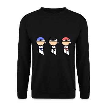 Karaté Kung Fu Judo Arts Martiaux Cadeau - Sweat-shirt Unisexe - noir - Devant - Alina (178cm) & Michal (187cm)