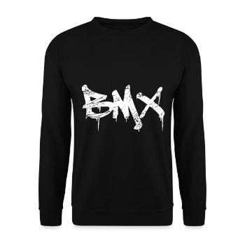 BMX - Sweat-shirt Unisexe - noir - Devant - Alina (178cm) & Michal (187cm)