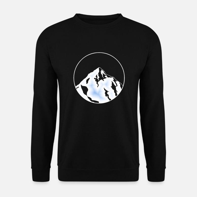 blue ice glacier - Unisex Sweatshirt - black
