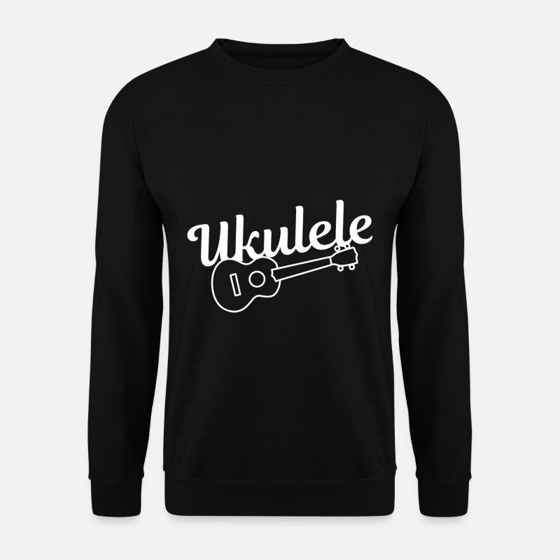 Ukulelenspieler Ukulelist Musiker Instrumentalist - Unisex Pullover - Schwarz