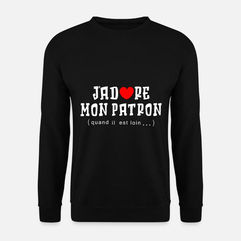 ICH LIEBE MEINEN CHEF - Unisex Pullover - Schwarz