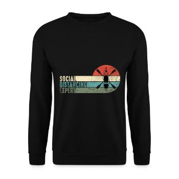 Kayak KayakEr Gift Men Kayaker Funny - Unisex Sweatshirt - black - Front - Alina (178cm) & Michal (187cm)