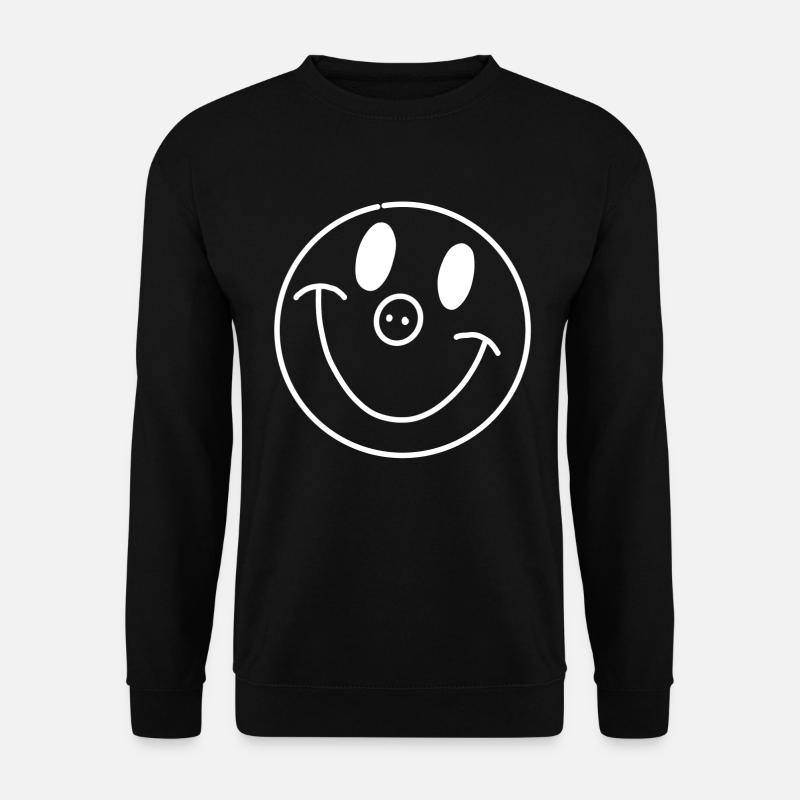 Smilie - Unisex Pullover - Schwarz