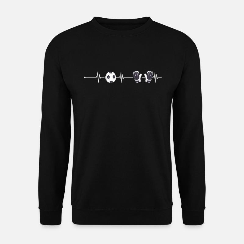 Torwart Herzlinie Fussball Torhüter - Unisex Pullover - Schwarz