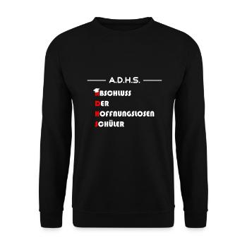 Abschluss der Hoffnungslosen Schüler - Unisex Pullover - Schwarz - Vorne - Alina (178cm) & Michal (187cm)