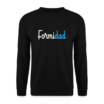 FormiDad Papa Formidable - Sweat-shirt Unisexe - noir - Devant - Alina (178cm) & Michal (187cm)