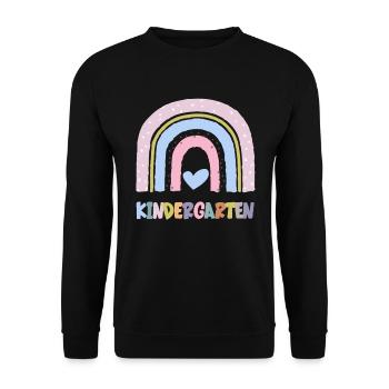 Jardin d’enfants Arc-en- - Sweat-shirt Unisexe - noir - Devant - Alina (178cm) & Michal (187cm)