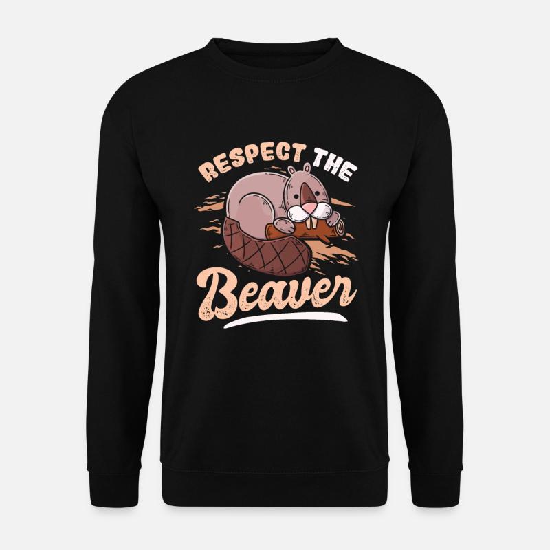 Respectez le castor - Sweat-shirt Unisexe - noir