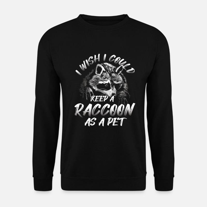 Panda Love Raton laveur - Sweat-shirt Unisexe - noir