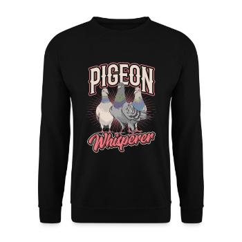 Pigeon Whisperer - Cool Pigeon - Sweat-shirt Unisexe - noir - Devant - Alina (178cm) & Michal (187cm)