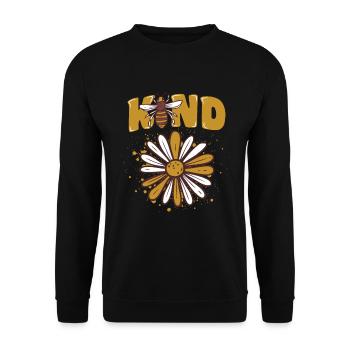Type d’abeille Choisissez la bonté - Sweat-shirt Unisexe - noir - Devant - Alina (178cm) & Michal (187cm)
