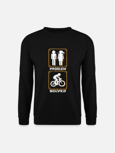 Funny cyclist - Unisex Sweatshirt - black