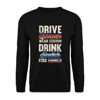 Voyage Airport World Tour 2022 - Sweat-shirt Unisexe - noir - Devant - Alina (178cm) & Michal (187cm)