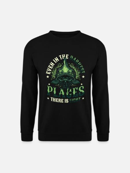 Anglerfish Deep Sea Monster - Unisex Sweatshirt - black
