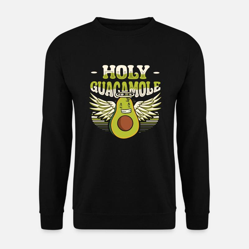 Sacred guacamole funny avocado - Unisex Sweatshirt - black