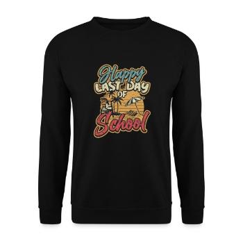 Joyeux dernier jour d’école - Sweat-shirt Unisexe - noir - Devant - Alina (178cm) & Michal (187cm)
