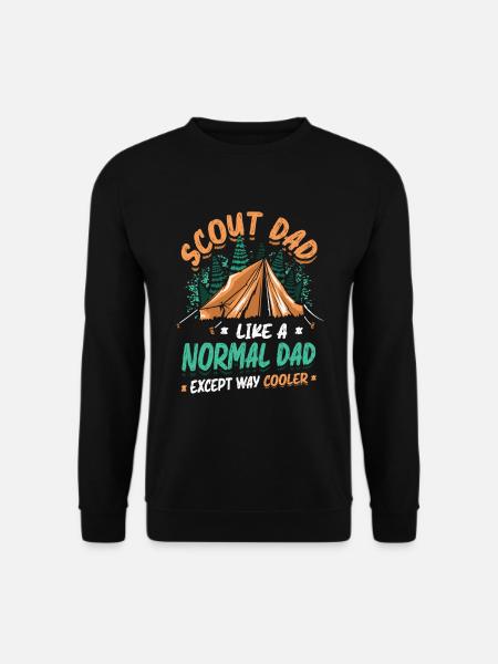 Scout Papa comme un papa normal, seulement beaucoup plus cool - Sweat-shirt Unisexe - noir