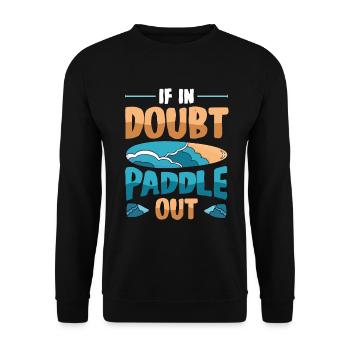 En cas de doute Paddle Out Standup Paddle Board - Sweat-shirt Unisexe - noir - Devant - Alina (178cm) & Michal (187cm)