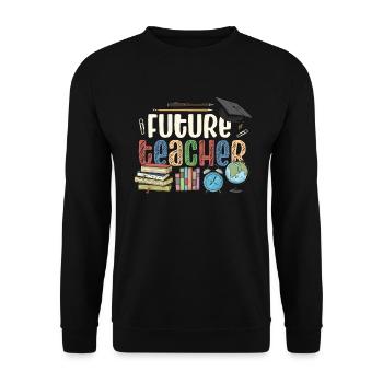 Costume de futur enseignant pour enfants - Sweat-shirt Unisexe - noir - Devant - Alina (178cm) & Michal (187cm)
