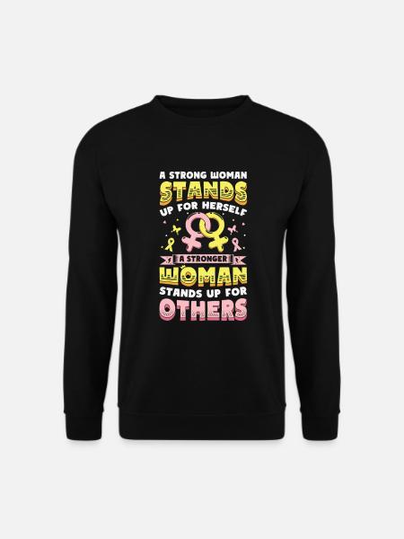 Strong women stand up. - Unisex Sweatshirt - black