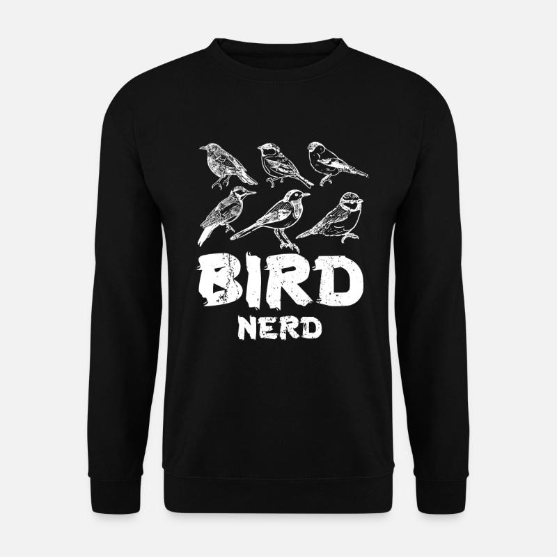 Vogelbeobachtung Nerd - Unisex Pullover - Schwarz