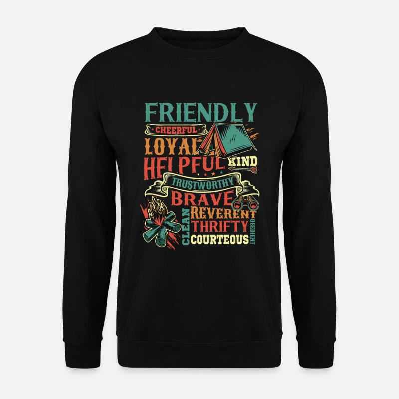 Scout Character Traits Scouting - Unisex Sweatshirt - black