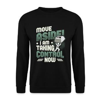 IT Support Computer Nerd Programmer Pun - Unisex Sweatshirt - black - Front - Alina (178cm) & Michal (187cm)