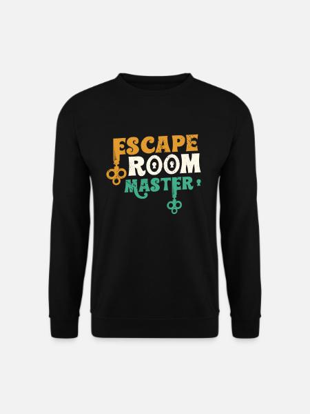 Escape Room Master Escape Room Geburtstag - Unisex Pullover - Schwarz