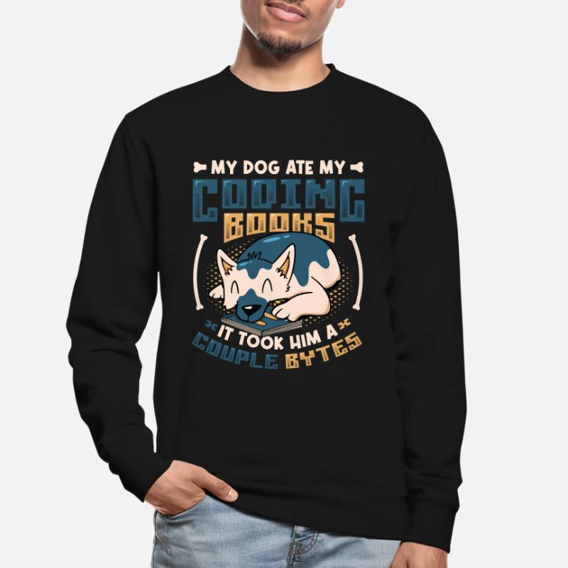 Hund Bytes Code Computer Scherz Programmierung Unisex Pullover