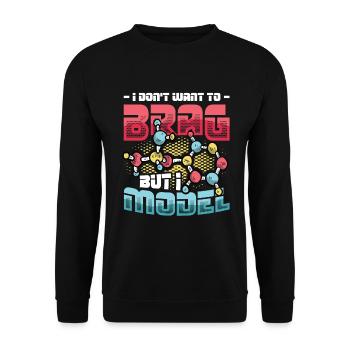 Physical Modeling Funny Physics Lovers - Unisex Sweatshirt - black - Front - Alina (178cm) & Michal (187cm)