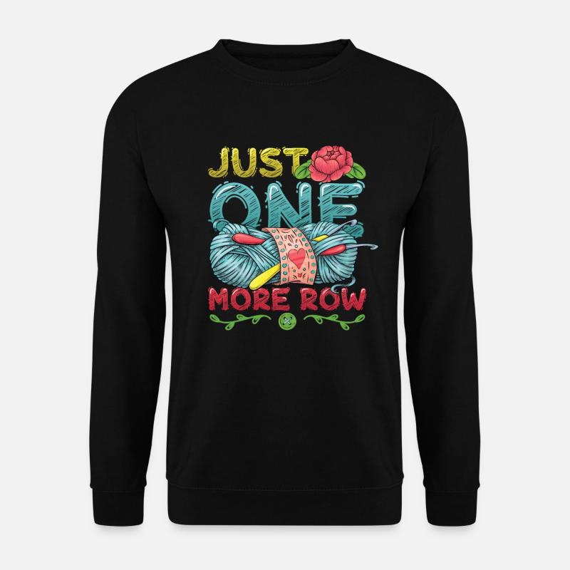 Plus qu’un rang pour crocheter - Sweat-shirt Unisexe - noir