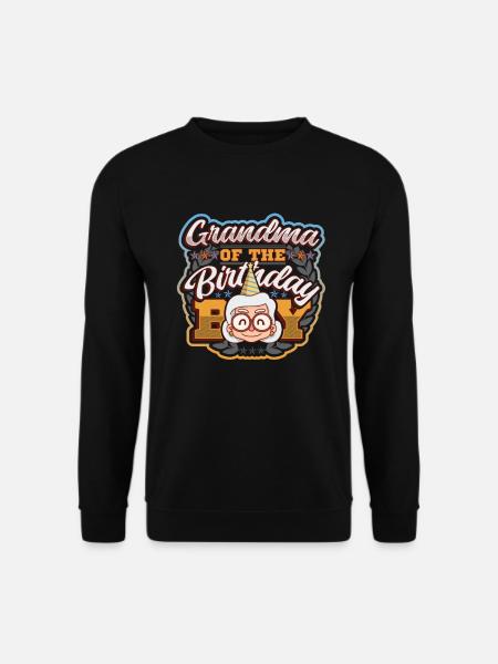 Grand-mère du garçon d’anniversaire - Sweat-shirt Unisexe - noir