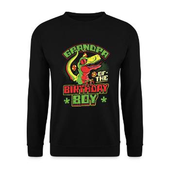 Grand-père du garçon d’anniversaire - Sweat-shirt Unisexe - noir - Devant - Alina (178cm) & Michal (187cm)